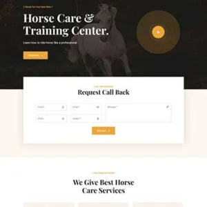 骑马训练牧场官网响应式模板