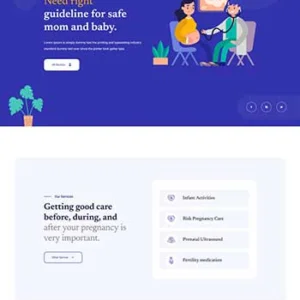 妇幼服务Bootstrap网站模板