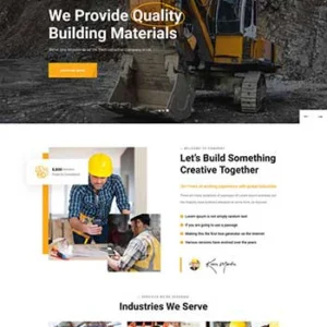 响应式的建筑工业官网html模板