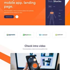 健身运动app官网展示模板