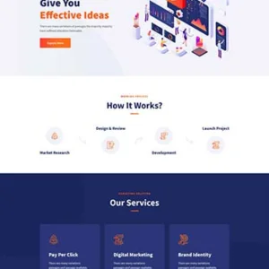 数字营销网络公司HTML模板