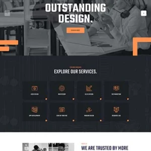 seo营销网络公司HTML5模板