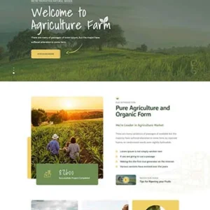 有机生态农业官网HTML模板