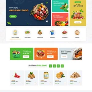 生鲜美食超市HTML5电商模板