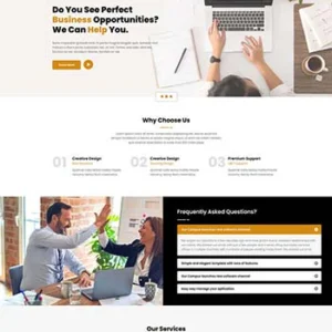 多用途的商务企业展示HTML模板