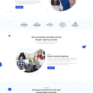 创意的微小企业工作室网站模板