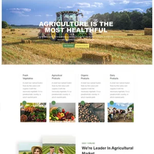 Bootstrap4绿色环保农业网站模板下载