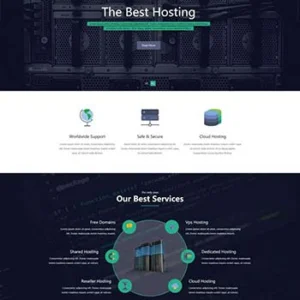 多用途主机托管云服务HTML网站模板