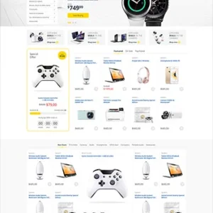 简洁明亮的综合型电子商城模板下载