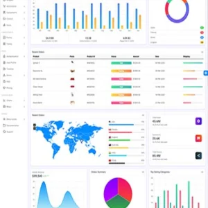 国外高端大气的html5响应式后台管理模板