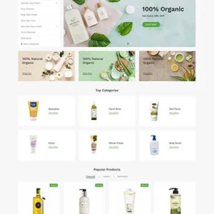 小清新设计html沐浴露洗护用品商城网页模板