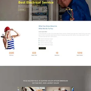 HTML5电气服务企业网页模板下载