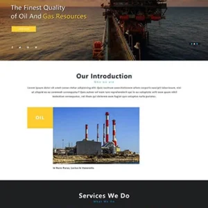 石油开采工业类企业网站bootstrap网页模板
