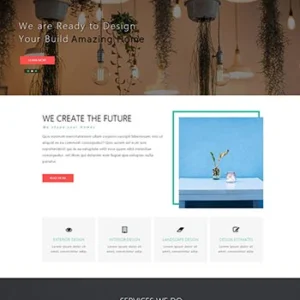 简洁干净的装修设计公司网站html模板