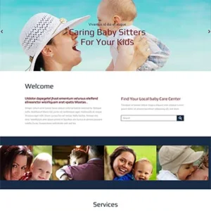 专业精美的婴儿护理服务Bootstrap模板