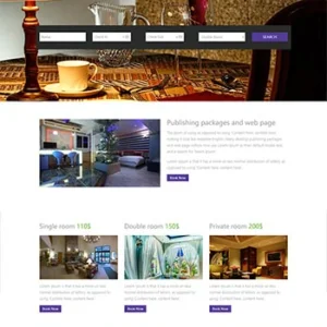 经典实用的酒店展示及预订网站模板