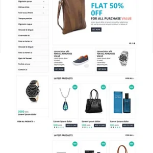 个性极简风综合商城网店html模板