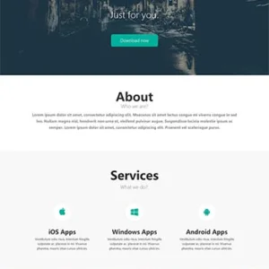 多用途简约html介绍推广页单页html网页模板
