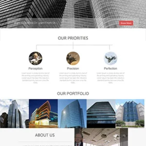 写字楼办公室落地页单页网站模板html下载