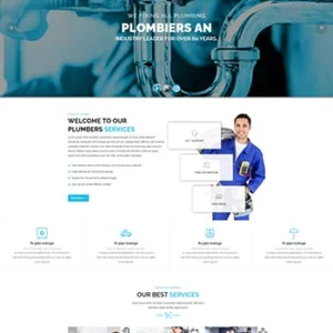 HTML5管道疏通维修服务公司网站模板