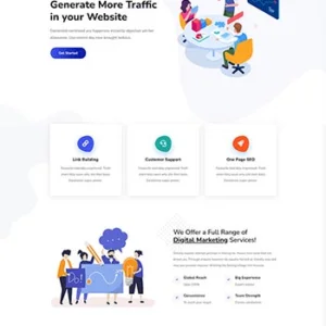 外国SEO搜索引擎优化软件开发类静态html网站模板