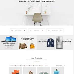 高端大气的电子商务平台商城类前端html静态模板