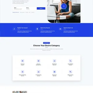 在线岗位求职门户网站模板