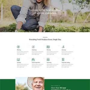 绿色有机果蔬农场Bootstrap模板