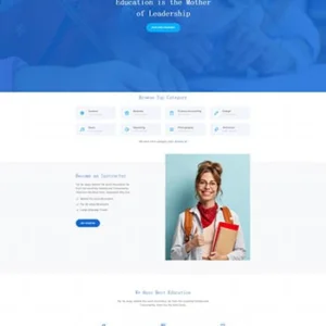 网课教育培训机构网站模板