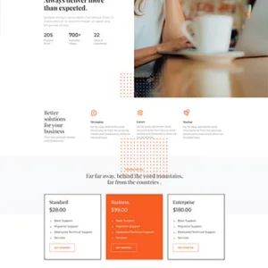Bootstrap商务咨询服务公司网站模板