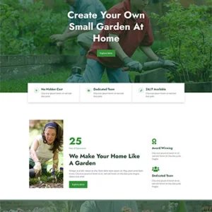 国外花园园艺花艺机构网站模板