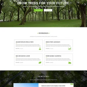 绿色环保公益网站模板，环境保护网站模板