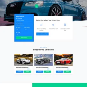 Bootstrap4汽车接送租赁服务网站模板