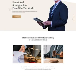 土律师事务所HTML5静态网页模板