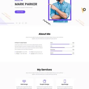 UI设计开发工程师简历网页模板