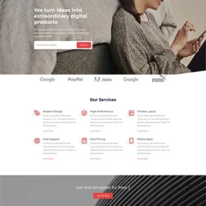 创意设计机构HTML5网站模板