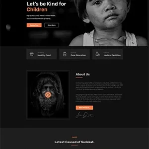 响应式慈善公益非营利机构html5网页模板