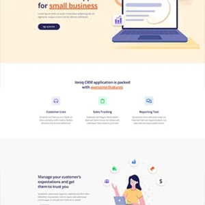 CRM客户管理系统软件企业网站模板