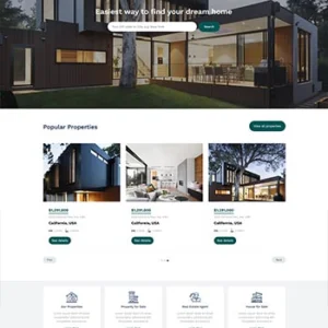 别墅交易地产机构网站模板