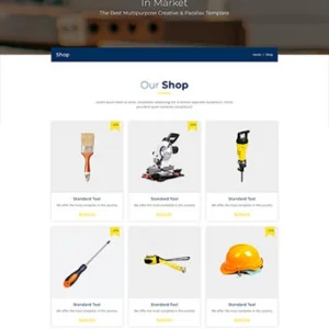 机械维修设备电子商城网站模板