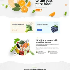 蔬菜水果商城前端html5网站模板