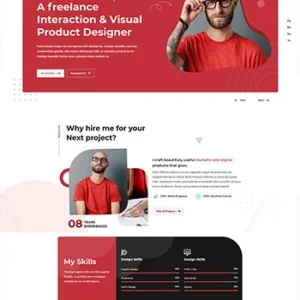 创意个人简历作品展示网站模板