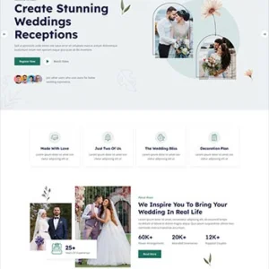 婚礼婚庆婚纱摄影服务网站模板