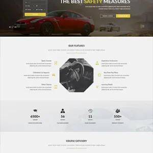驾驶培训机构网站模板