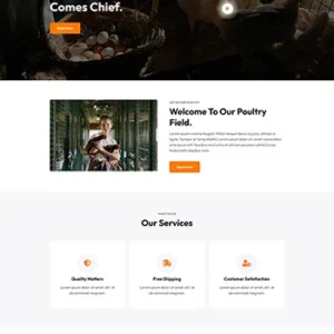养鸡场家禽饲养宣传网站模板