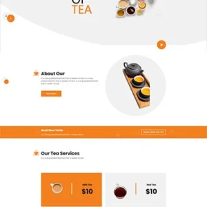 HTML5茶类饮品店宣传网站模板