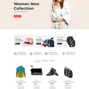 时尚女装配饰电子商务网站模板