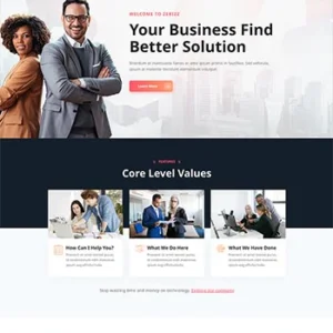 HTML5公司企业商务咨询服务前端html网站模板