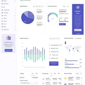 大型数据管理仪表盘后台html模板