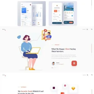 用户界面设计师个人简历前端网页模板